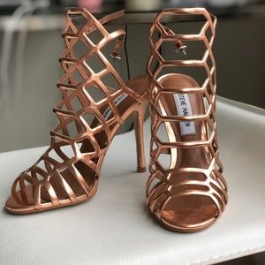 Steve Madden Heels Rose Gold SZ 5.5